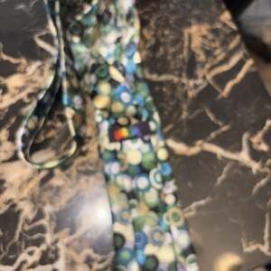 Jerry Garcia Birdland No. 9 Multicolor Circle Ink Drops Mens Silk Tie